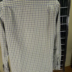 Men's Checkered Shirt - Blue and Yellow